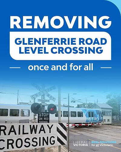 The only way to remove the Glenferrie Road level crossing is to vote L...