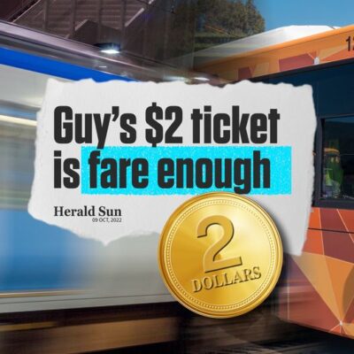 Under our Plan, hard working families will enjoy cheaper train, tram a...