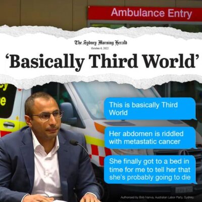 Dr James Tadros painted a damning picture of NSW emergency departments...