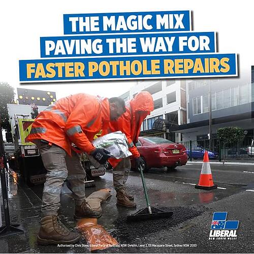 The NSW Government is trialing new, innovative ways to plug potholes f...