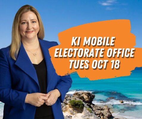 I will have a mobile electorate office on Island, Tuesday October 18: ...