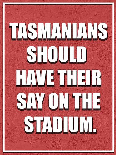 It's about time for Tasmanian voices to be heard on stadium....