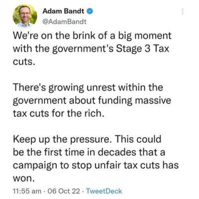 Even Labor knows the tax cuts make no sense....