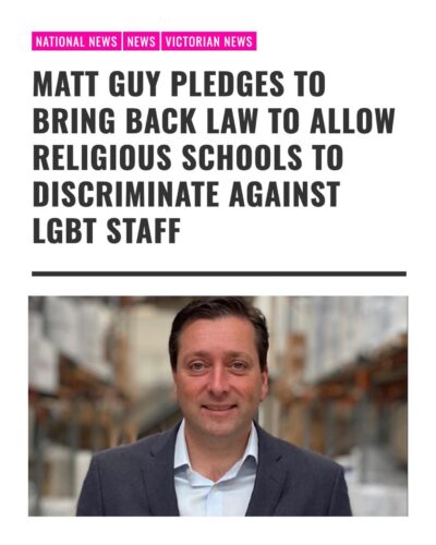 No thanks, we hate it. The Vic Liberals are pledging to undo hard-won ...