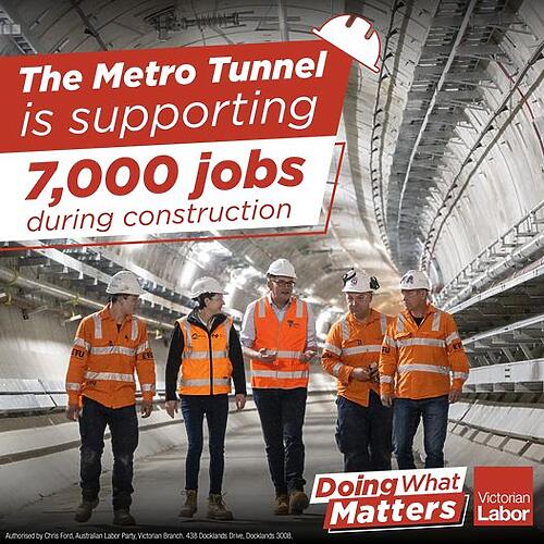 The Metro Tunnel is a year ahead of schedule....