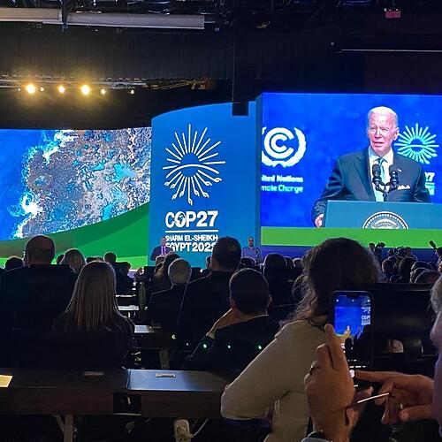 Senator David Van: Hearing the President of the United States speak at COP27 in Egyp…