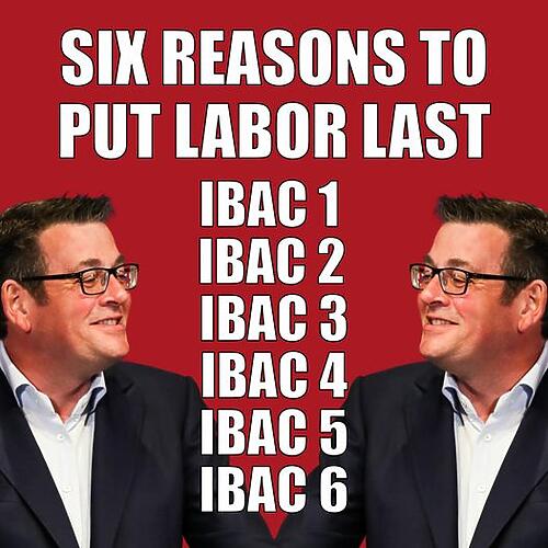 Liberal Victoria: Don’t let him get away with it. Put Labor last….
