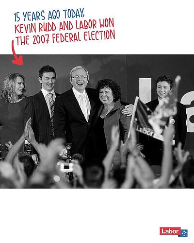 What a historic victory for Kevin Rudd and our great Australian L...