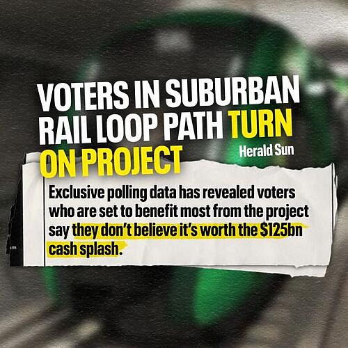 By shelving Labor's $35 billion Cheltenham to Box Hill rail tunne...