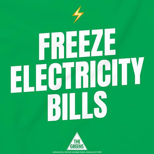 Let’s freeze power bills.  Energy costs are spiking, while coal &...