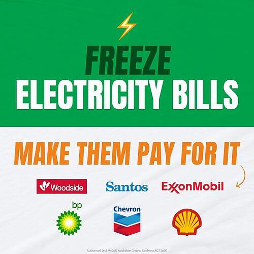 With power prices skyrocketing, the energy companies profiteering...