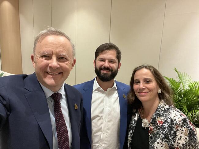 A very good meeting with Chilean President ⁦@gabrielboric⁩ and Fo...