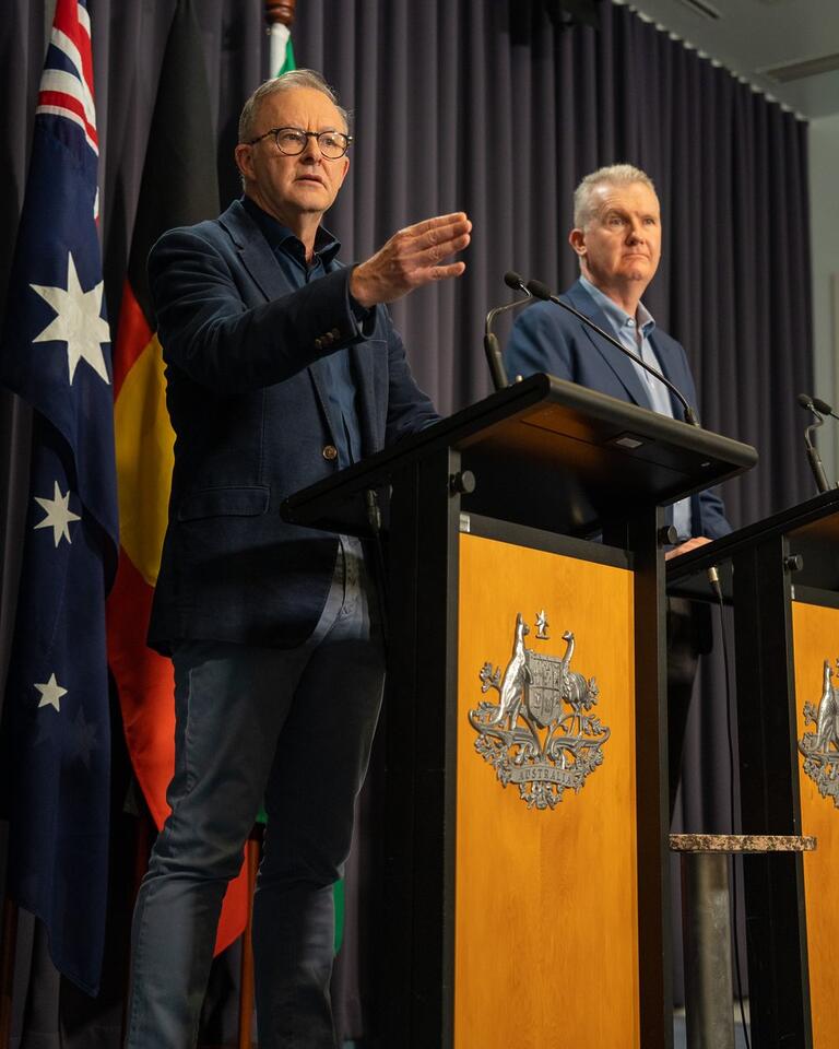 Anthony Albanese: BREAKING: Our Secure Jobs, Better Pay bill will pass this year. 
…