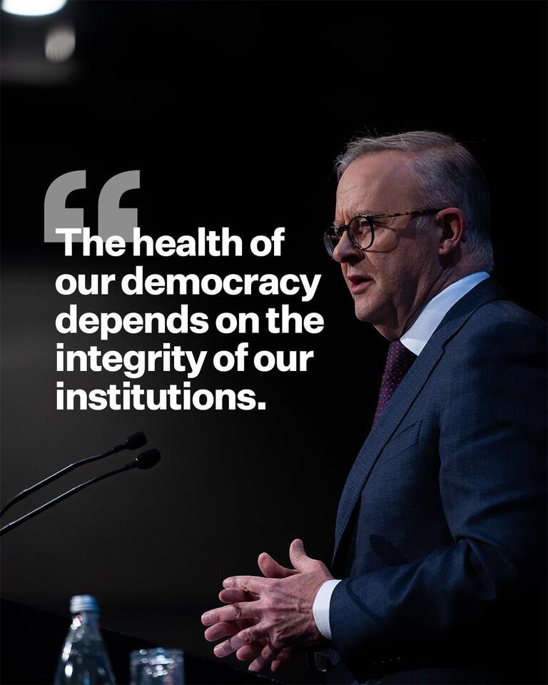 Anthony Albanese: Fearless and independent.

That’s what our National Anti-Corrupti…