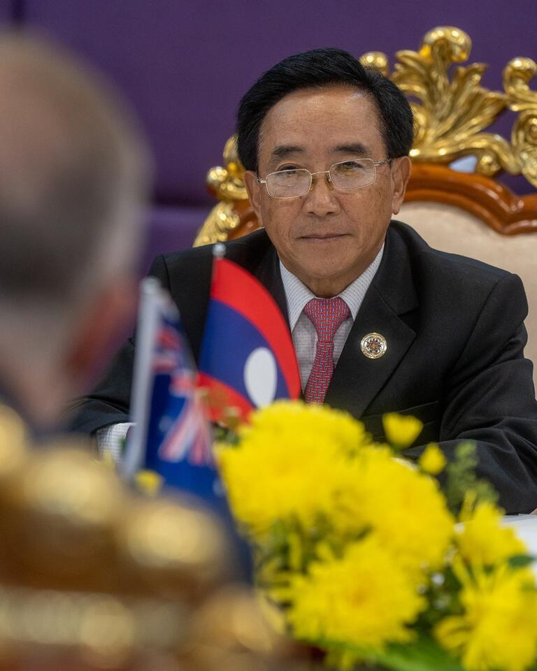 Anthony Albanese: Glad to meet with Lao PDR Prime Minister Phankham Viphavanh today…