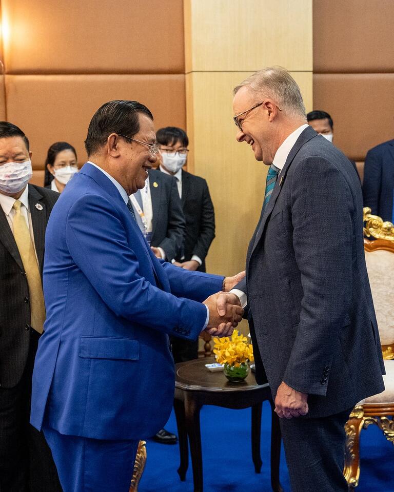 Anthony Albanese: Meeting with Cambodian Prime Minister @hunsencambodia in Phnom Pe…