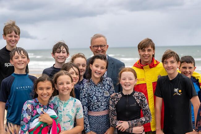 Met some of the Nippers and Surf Life Savers down at Maroochydore...