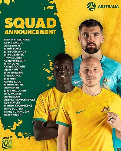 Our @Socceroos squad is gearing up to head over to Qatar for the ...