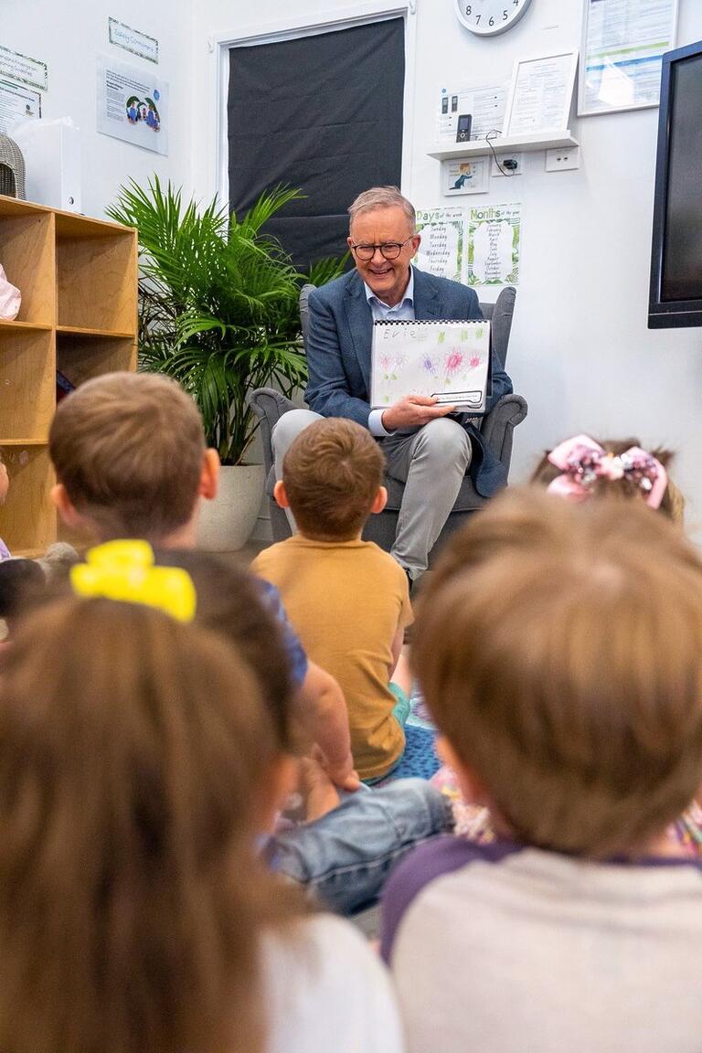 Anthony Albanese: Sunshine Coast kids wrote a book for me about what they’d do if t…