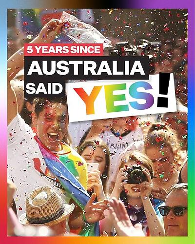 It's been five years since Australia said yes to marriage equalit...