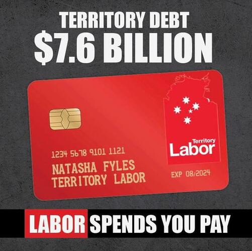 Country Liberal Party: Labor’s BUDGET BLOWOUT is hurting all Territorians….