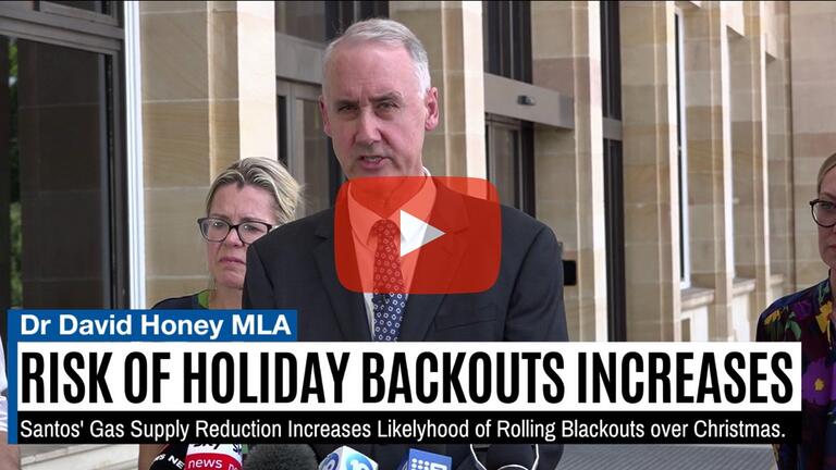 Dr David Honey MLA: Power Outage Risk Increases
The news of Santos’ significant decre…