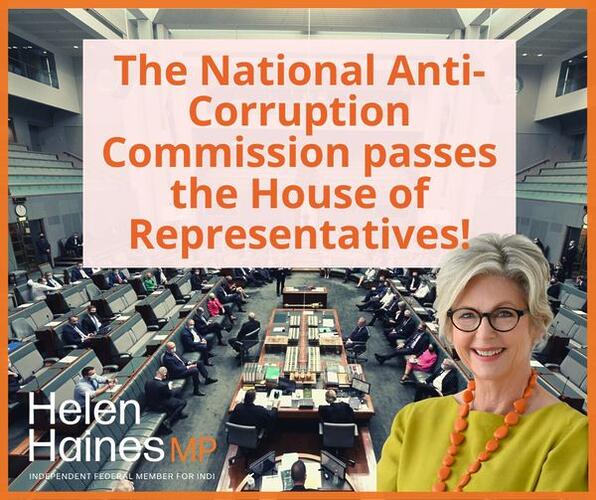 The National Anti-Corruption Commission has passed the House of R...