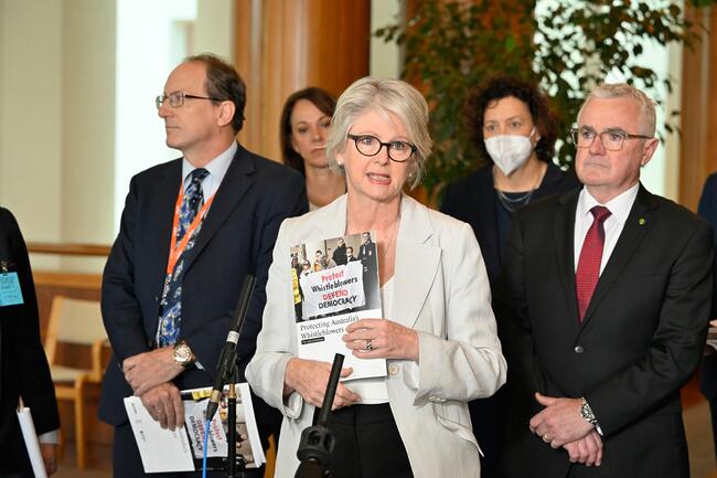 This morning I helped launch 'Protecting Australia's Whistleblowe...