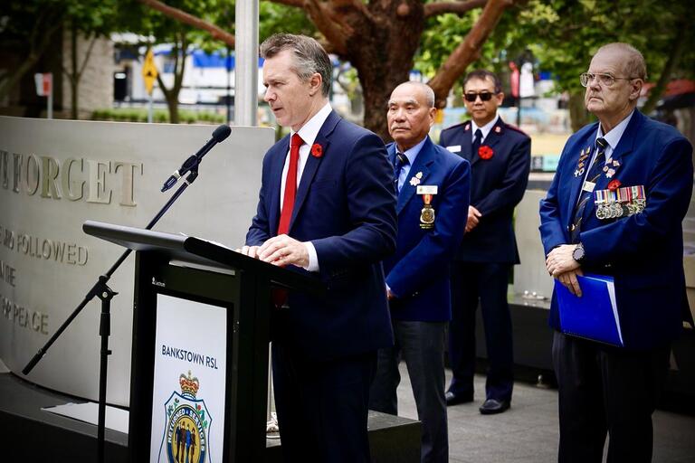Jason Clare MP: Speaking at the Remembrance Day Service in Bankstown this morning…