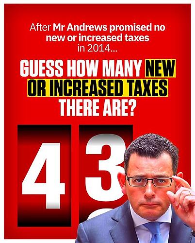 Andrews = more debt and higher taxes...