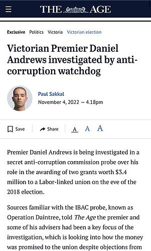 #BREAKING this is the fourth IBAC investigation into Dan Andrews ...