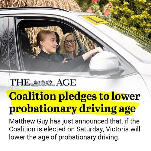 #BREAKING: we will lower the age at which Victorians can get thei...