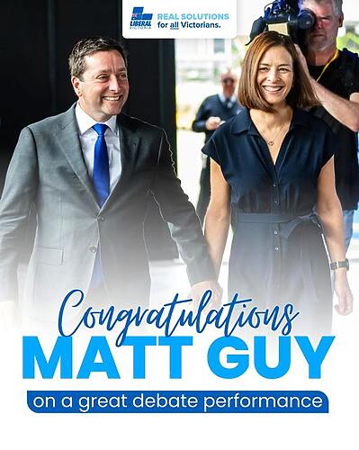 Congratulations Matt Guy on a great debate performance!...