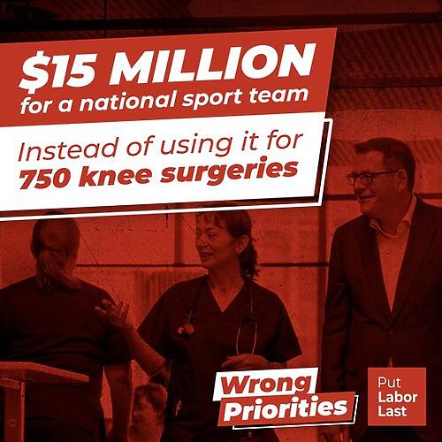 Daniel Andrews’ priorities are all wrong....