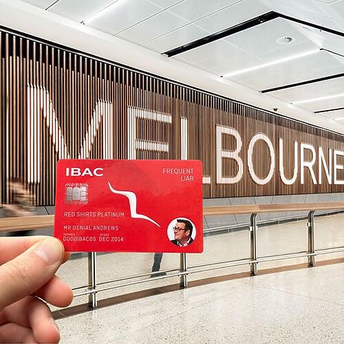 Found someone's Frequent Liar card at Melbourne airport. If you k...