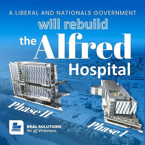 JUST ANNOUNCED: The Liberals and Nationals will rebuild Alfred Ho...