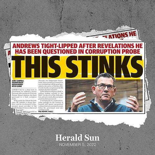 This is the fourth corruption investigation into Daniel Andrews. ...