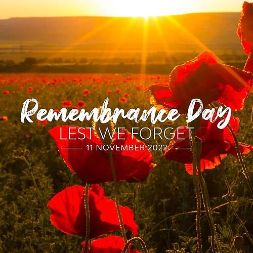 Today, Remembrance Day, we remember the service and sacrifice of ...