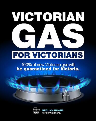 We’ll legislate to require that 100 per cent of all new gas produ...