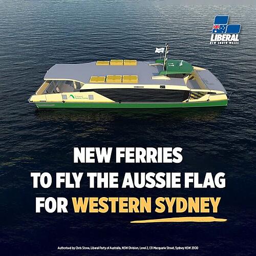 NSW Liberal Party: A new fleet of Australian-designed ferries are set to hit the wat…