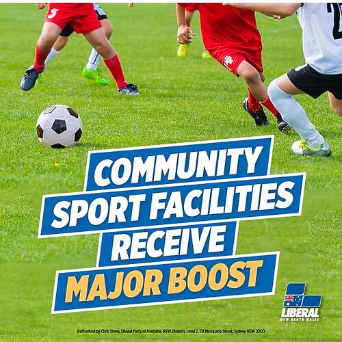 More than $100 million will be injected into community sporting i...