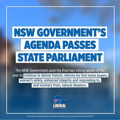 Premier Dom Perrottet said these reforms show that the NSW Govern...