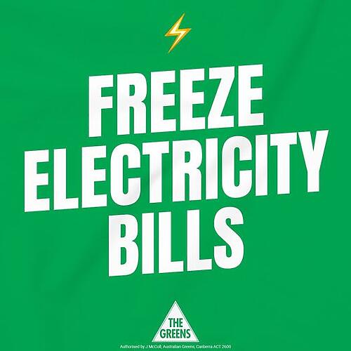 Let’s freeze electricity bills...