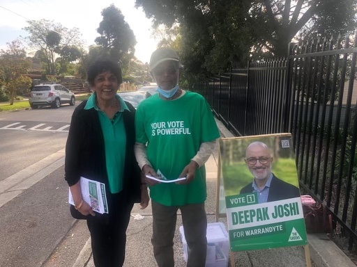 Samantha Ratnam – Leader of the Victorian Greens: The energy at polling booths today is electric  I want to exten…