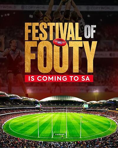 It's OFFICIAL! A Festival of Footy is coming to South Australia! ...