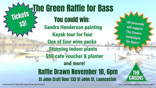 The Bass Greens are running a raffle! Grab your tickets at the li...