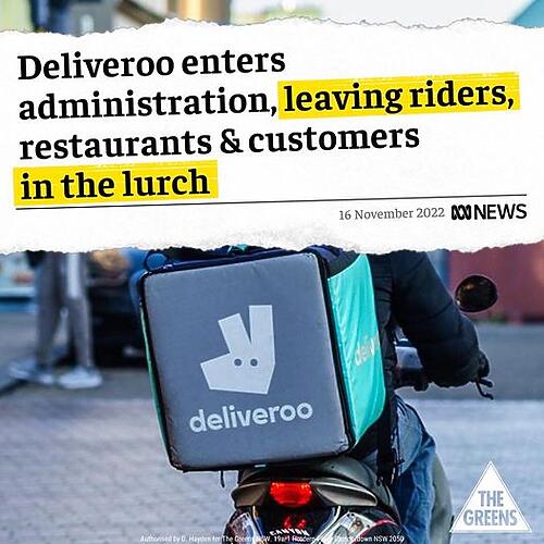 The Greens NSW: The gig economy is cooked….