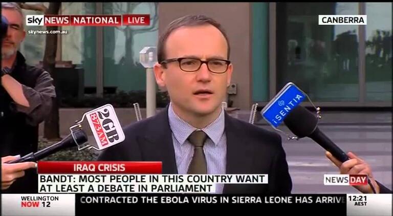 VIDEO: Australian Greens: Adam Bandt on Research Cuts & Troop Deployment _ Sky News