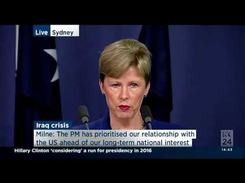 Christine Milne on war in Iraq: "This is ill-considered"