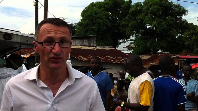 Richard Di Natale in Monrovia with the Red Cross burial team